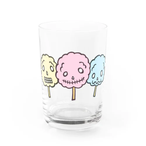 ドクロ風味な綿菓子 Water Glass