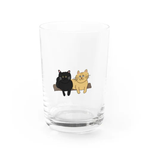 寄り添い猫ちゃんず。 Water Glass