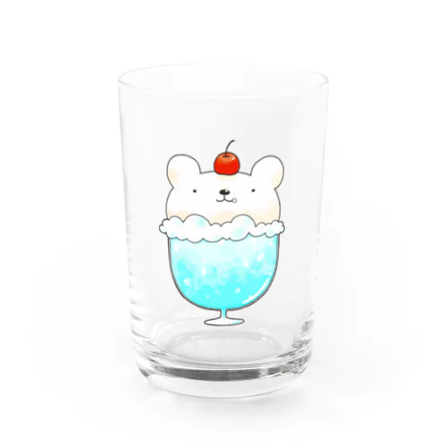 ハワイアンのしろくまクリームソーダ Water Glass