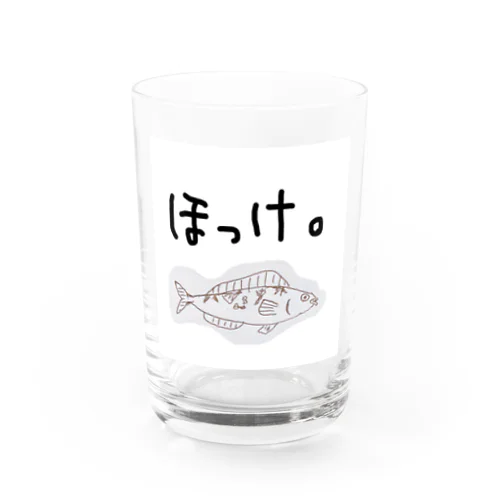 手書きのほっけ Water Glass