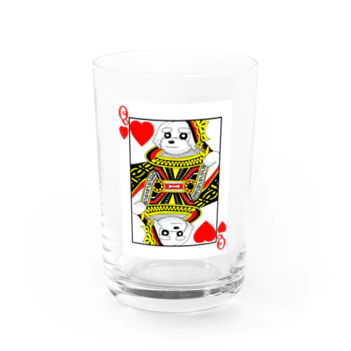 チキン南蛮のハートのシュナクイーン Water Glass