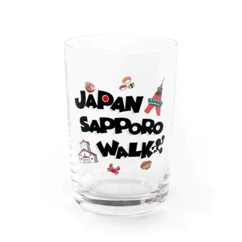 JAPAN SAPPORO WALK ロゴ グッズ グラス