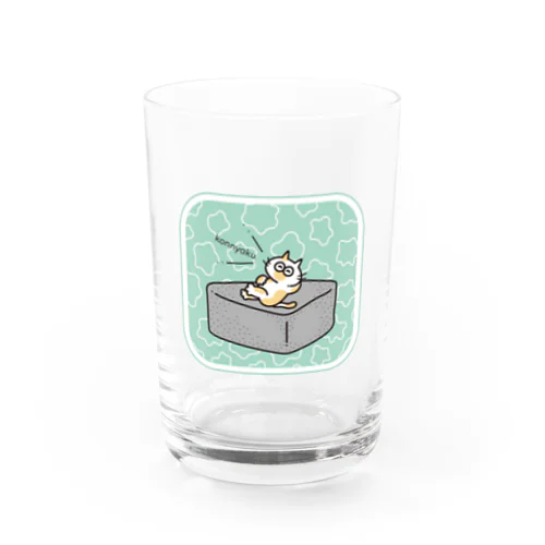 こんにゃくにゃんこ Water Glass