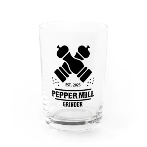 ペッパーミル・パフォーマンス（PEPPER GRINDER）文字黒 グラス