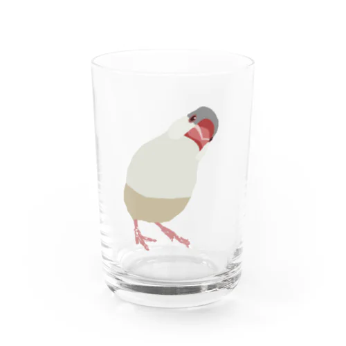 クリームイノ文鳥 Water Glass