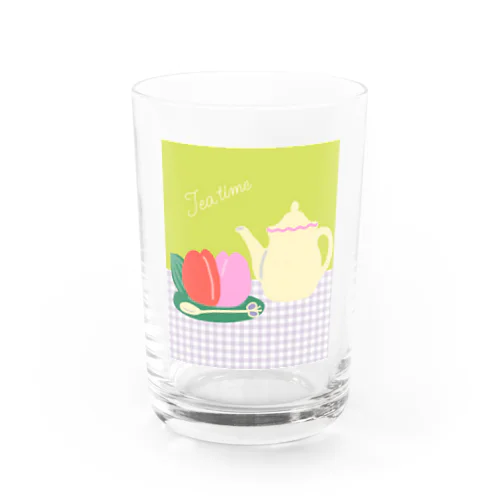 チューリップ×ティーカップ Water Glass