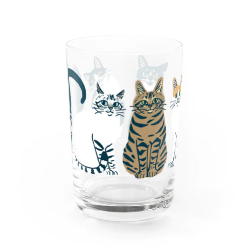 6匹の猫 Water Glass