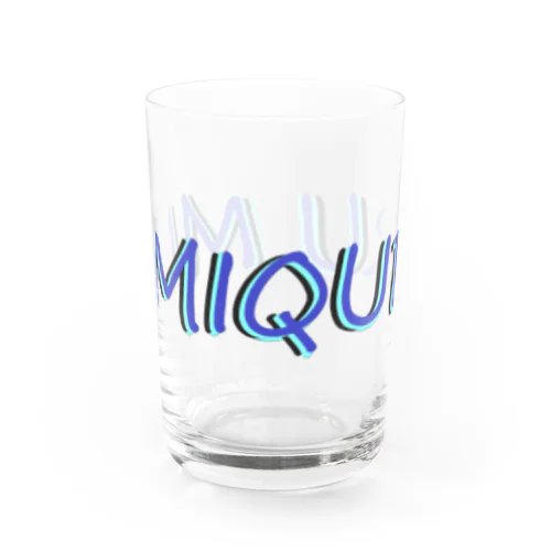 MIMIQURU ミミキュル　ブルー夏文字 Water Glass