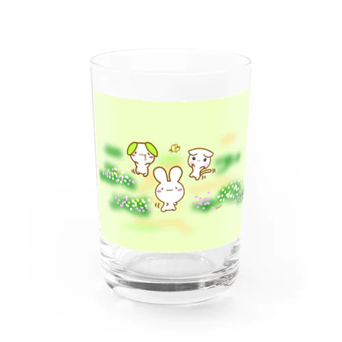 3匹追いかけっこ Water Glass