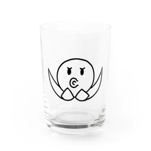 むっすりタコ Water Glass