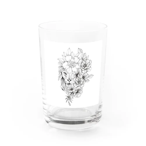 フラワーアートライオン Water Glass