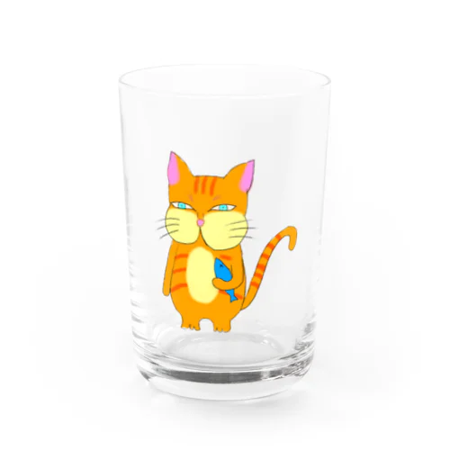 不機嫌な猫 グラス