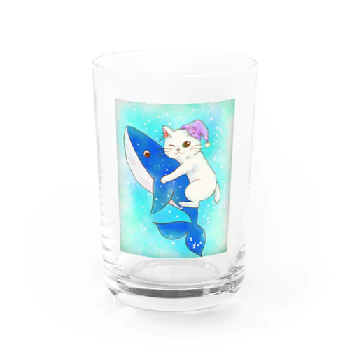 クジラとねこの旅 Water Glass