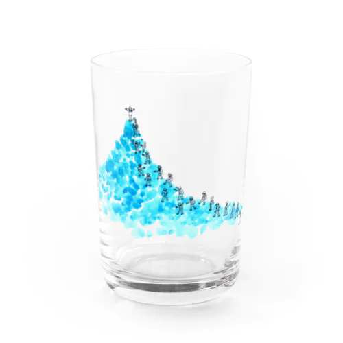 water blue mountain Water Glass