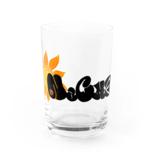 NaCHa ロゴ Water Glass