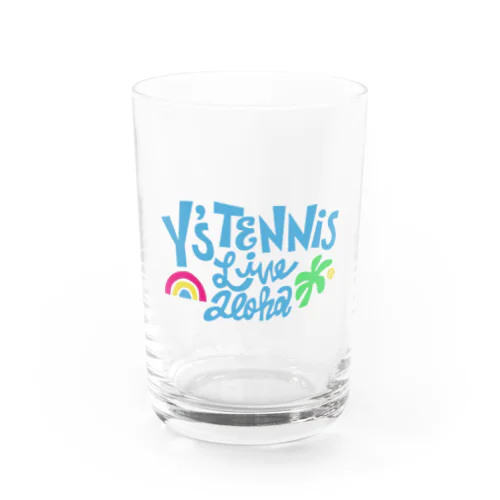 Y's Tennisロゴ ヤシの木 Water Glass