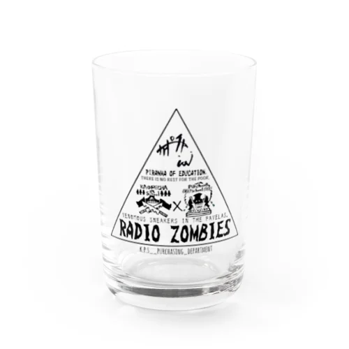 カオペチャ学院 購買部　ロゴ2 Water Glass