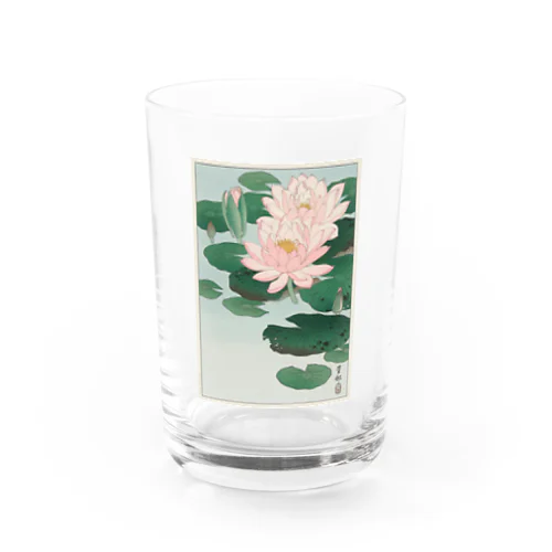 小原古邨　睡蓮　Ohara Koson / Water Lilies Water Glass