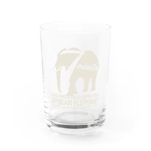 『アフリカゾウ』絶滅危惧種（レッドリスト） Water Glass