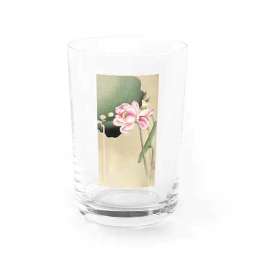 小原古邨　蓮と雀　Ohara Koson / Songbird and Lotus Water Glass