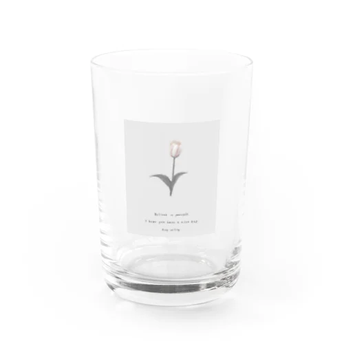 Shabby Chic , Tulip . Water Glass