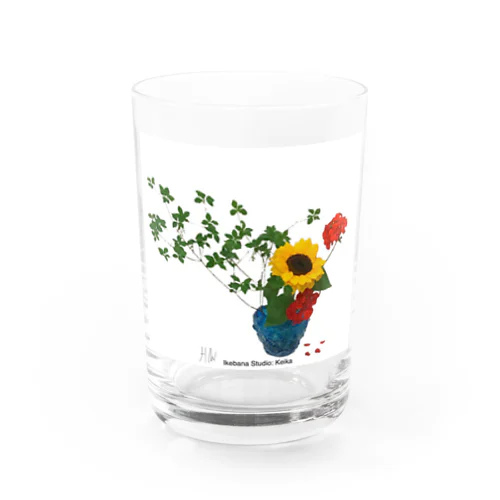 Sun-kissed-flower Water Glass