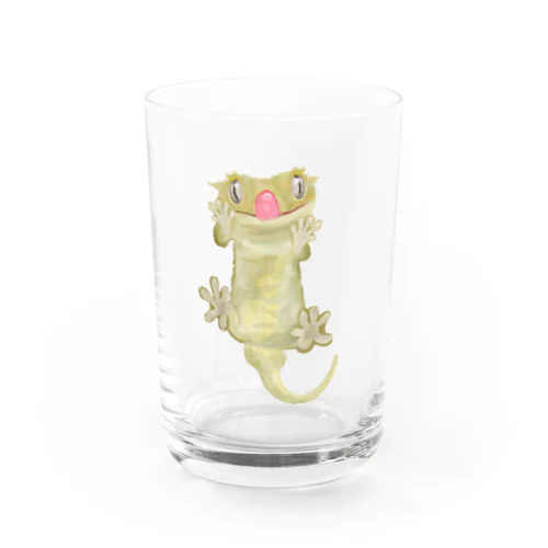 貼りつきクレステッドゲッコー Water Glass