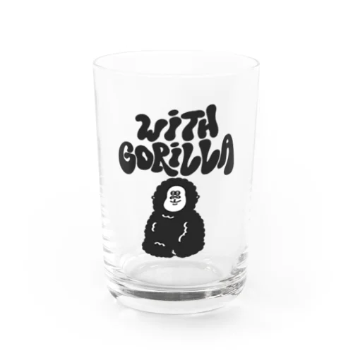 with  Gorilla (hippie logo) Water Glass