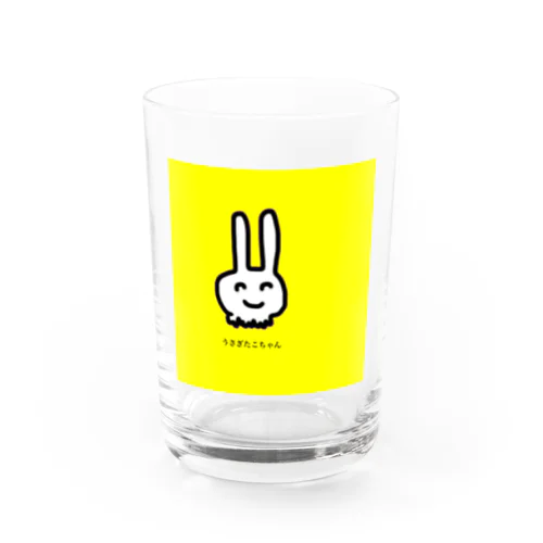 うさぎたこちゃん黄 Water Glass