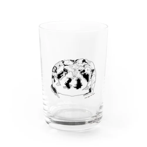 ふくふくふくらアメフクラガエルくん Water Glass