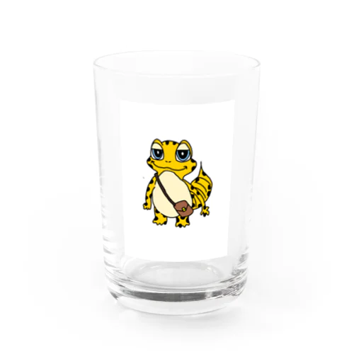 ヒョウモントカゲモドキのお散歩スタイル Water Glass