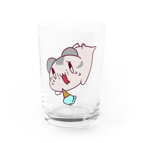 アイスを落として泣いているハムスター Water Glass