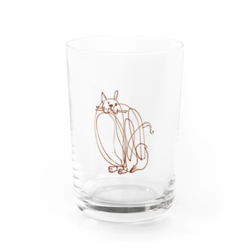 くるくるりんねこ Water Glass