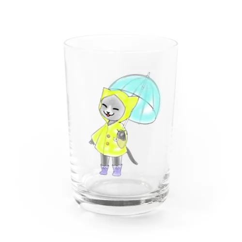 雨も楽しい グラス