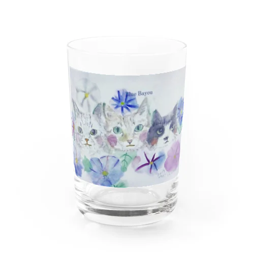 朝顔とみるちょこもーたん Water Glass