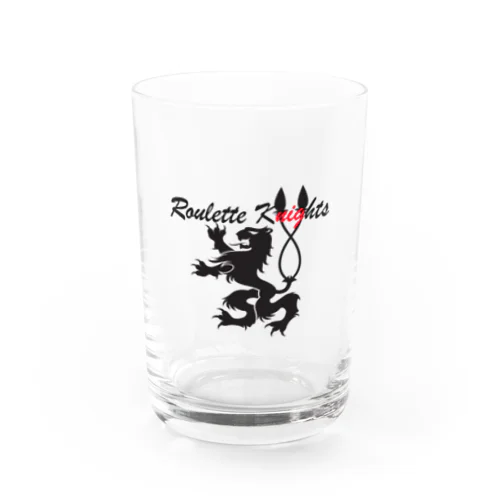 Roulette Knights Water Glass