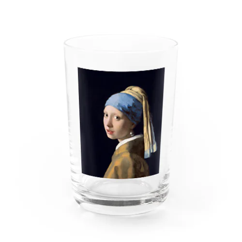 真珠の耳飾りの少女 / Girl with a Pearl Earring Water Glass