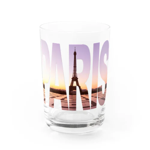 France Paris Sunrise フランス パリ 日の出 Water Glass