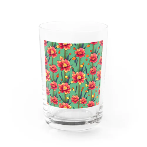 思わずウットリ！花のシームレスパターン Water Glass