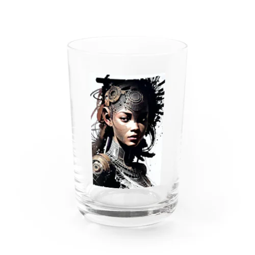 Cyber android girl   ZK2511 Water Glass