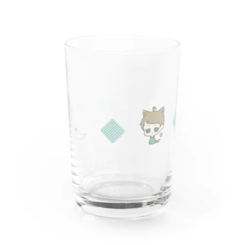 月と太陽　ぺあぐらす（ぼーい） Water Glass