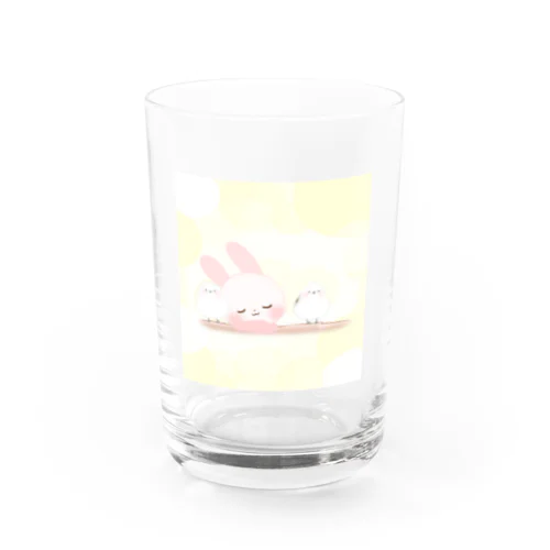 イルミ　シマエナガたちとウトウト Water Glass