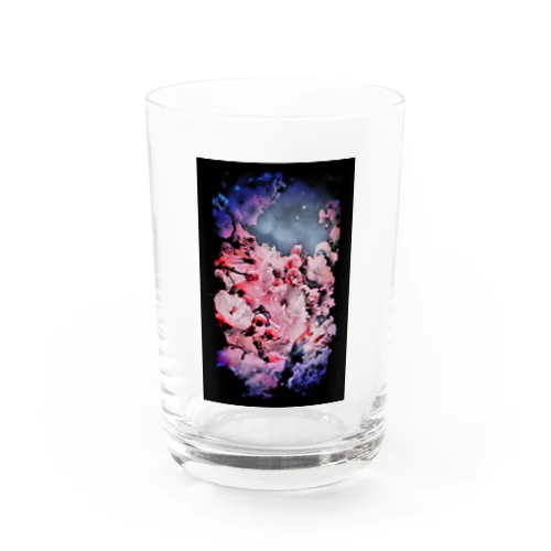 夜の桜 Water Glass