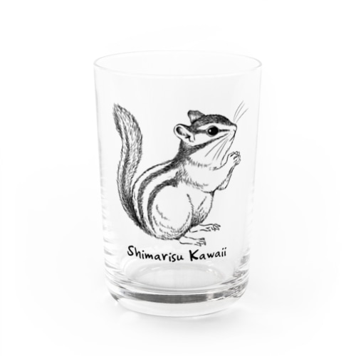 シマリスかわいい Water Glass