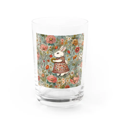 Vintage Bunny Water Glass