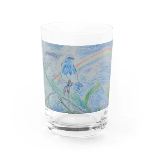 鳥（青い鳥) Water Glass