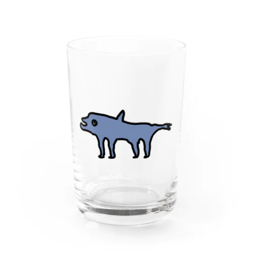 陸イルカ Water Glass