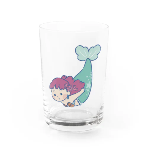 深く潜っていく人魚 Water Glass