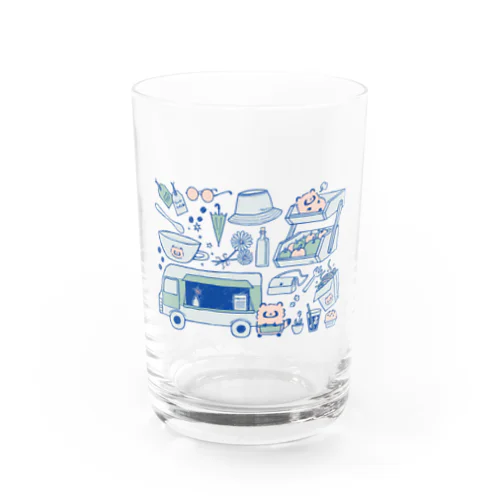 キッチンカーたぬき Water Glass