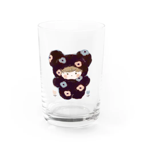 花がらのもこもこ Water Glass